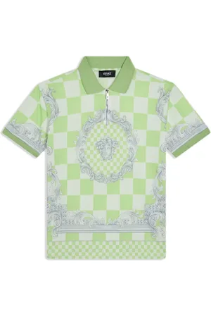 VERSACE Medusa Contrasto polo med tryk