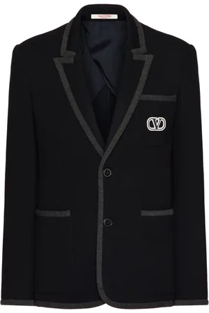 VALENTINO GARAVANI Enkeltradet signatur-blazer med VLogo