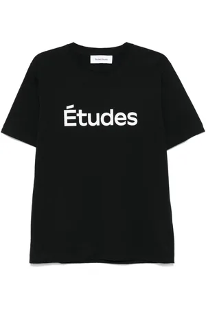 Etudes T-shirt med logotryk