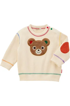 Miki House Sweatshirt i vaflet strik