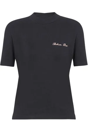 Balmain T-shirt med logobroderi