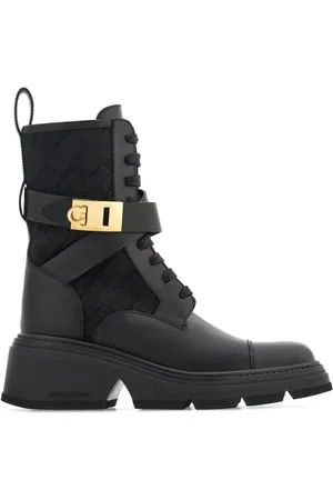 Salvatore Ferragamo Combat-støvler med monogram