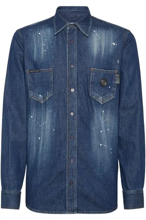 Philipp Plein Langærmet denimskjorte