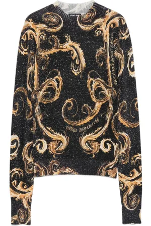 VERSACE Sweater med Chromo Couture-tryk