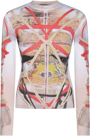Y / PROJECT T-shirt med geometrisk tryk