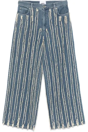 BONSAI Jeans med frynser