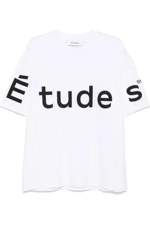 Etudes T-shirt med logotryk