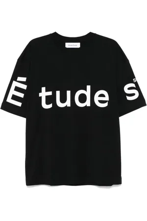 Etudes T-shirt med logotryk