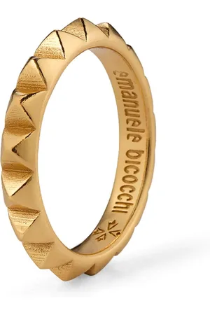 EMANUELE BICOCCHI Ring med logo-indgravering