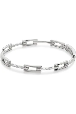 Monica Vinader Signatur Link armbånd med diamanter