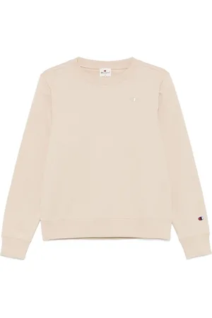 Champion Sweatshirt med broderet logo og rund hals