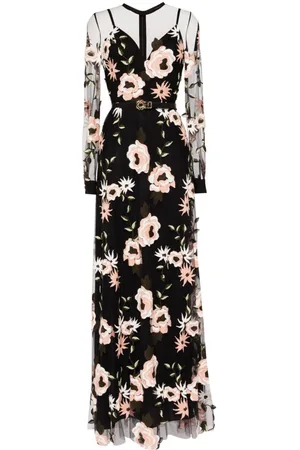 Elie saab Tylkjole med blomsterbroderi