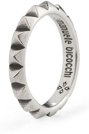 EMANUELE BICOCCHI Ring med pyramidebånd