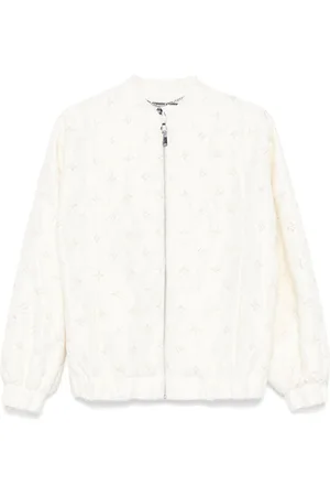 NISSA Jakke med broderi i jacquard