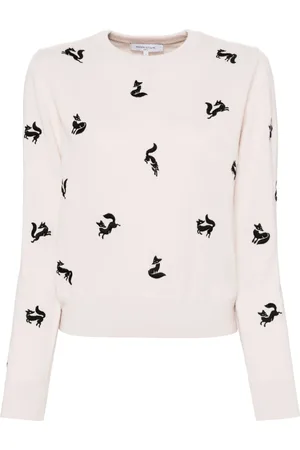 Maison Kitsuné Fancy trøje med rævebroderi
