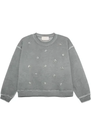 Kaos Sweatshirt med krystaludsmykning
