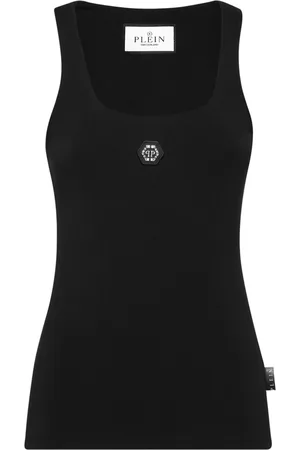 Philipp Plein Tanktop med logoapplikation