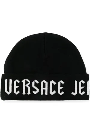 VERSACE Hue med logo i jacquard