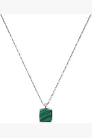 EMANUELE BICOCCHI Halskæde med malakit-amulet