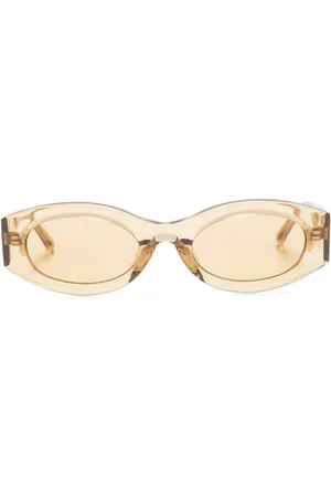 Linda Farrow X The Attico Berta solbriller med ovalt stel