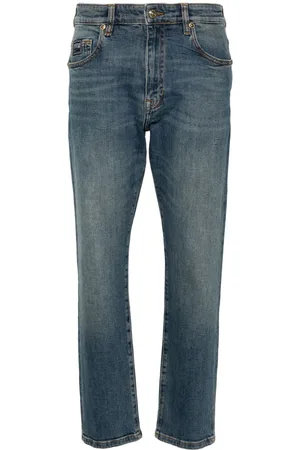 VERSACE Jeans med broderet logo og smalt snit