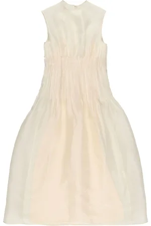 Khaite Wes pintuck organza-kjole