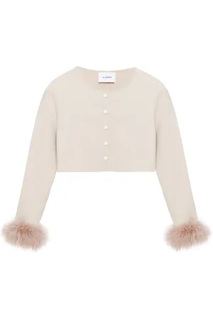 Sleeper Cropped cardigan med fjerkant