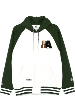 A Bathing Ape Jakke med hætte og logomærke