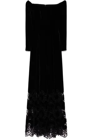 Elie saab Broderet velourkjole