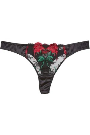 FLEUR DU MAL G-streng med blomsterbroderi