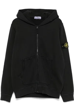Stone Island Hættetrøje med kompasmærke og logo