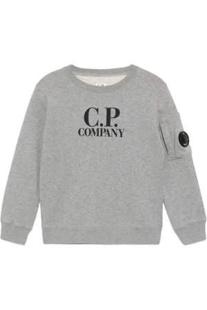 C.P. Company Diagonal sweatshirt i fleece med logo