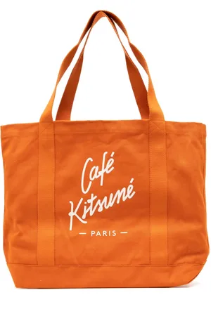 Café Kitsuné Tote i lærred med logotryk