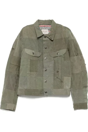 GREG LAUREN Army scrapwork trucker-jakke