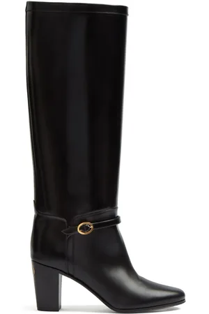 VALENTINO GARAVANI 75 mm Pattie læderstøvler