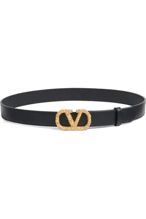 VALENTINO GARAVANI 30 mm læderbælte med VLogo