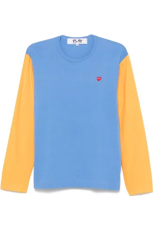 Comme des Garçons Tofarvet T-shirt med hjertemærke