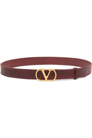 VALENTINO GARAVANI 30 mm læderbælte med VLogo