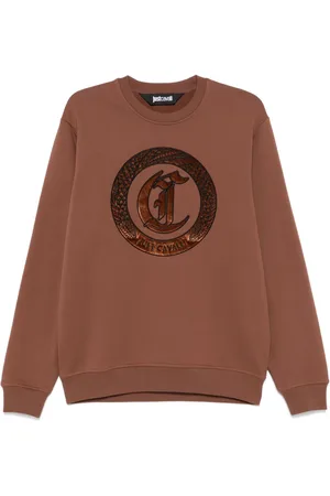 Roberto Cavalli Sweatshirt med broderet logo