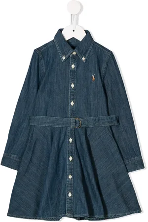 Ralph Lauren Skjortekjole i denim med bælte