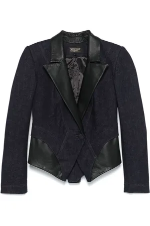 MITILIANE COUTURE Blazer med læderindlæg