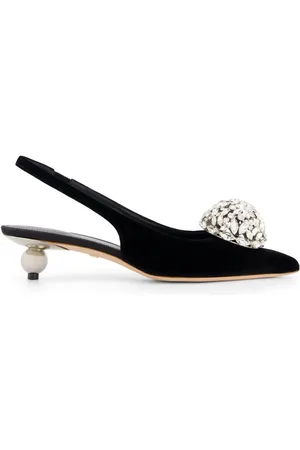 Giambattista Valli Krystaludsmykkede 35 mm slingback-pumps