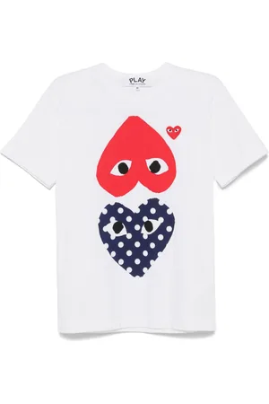 Comme des Garçons T-shirt med hjertetryk