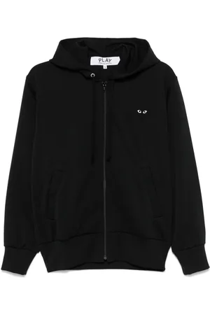 Comme des Garçons Hættetrøje med hjerte og lynlås