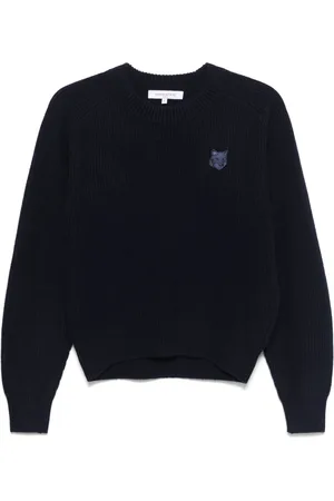 Maison Kitsuné Sweater med Bold Fox Head-mærke