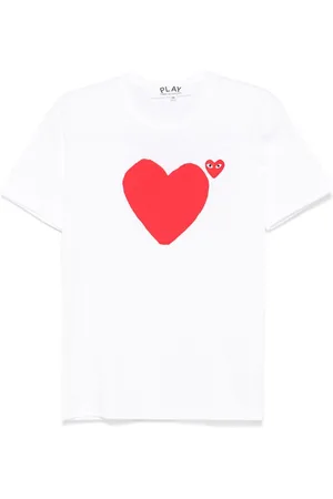Comme des Garçons T-shirt med hjertetryk