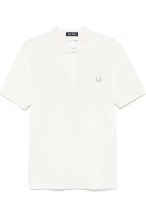 Comme des Garçons X Fred Perry polo med slogantryk