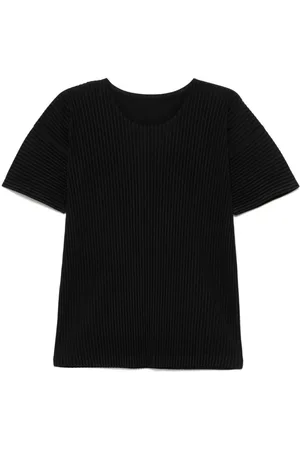 Issey Miyake T-shirt med plisseret effekt