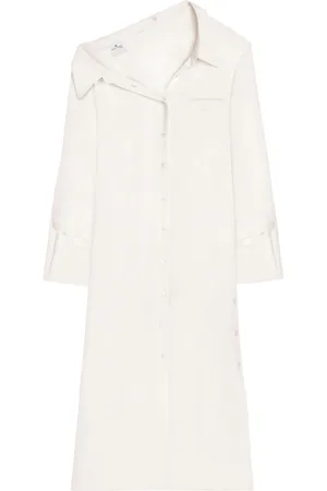 Courrèges Modular skjortekjole i crepe