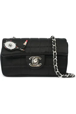 CHANEL Choco Bar skuldertaske fra 2005